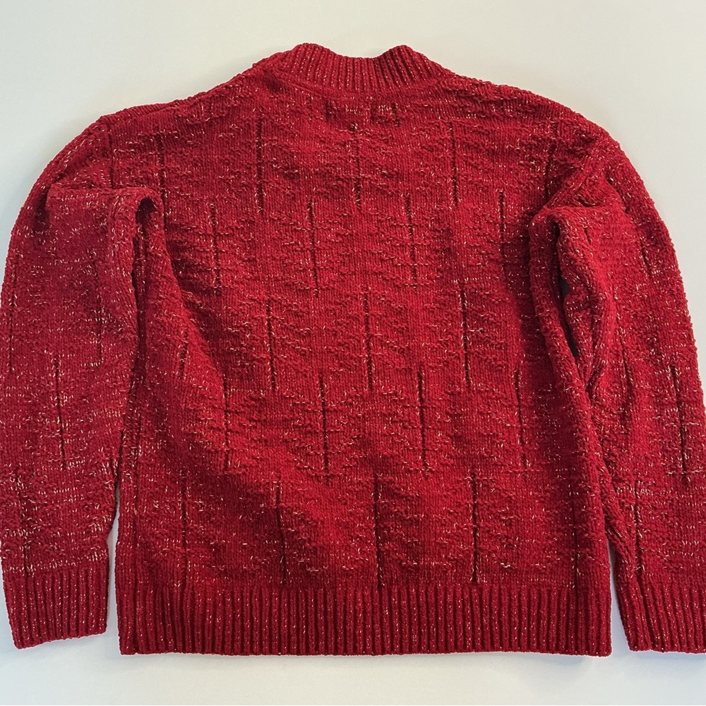 Weatherproof Vintage Red Knit Sweater - Picture 5 of 5